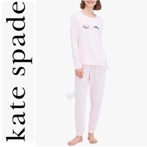 🆕♠️KATE SPADE Heather Pink (Winking) Pajama Set